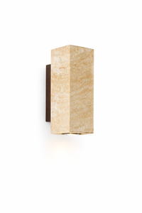 LUMEO™ – Wabi-Sabi Yellow Travertine Wall Light