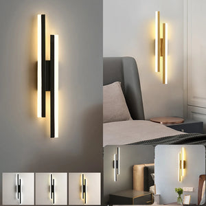 Nordic Long Strip Simple Personality Wall Lamp Sconces Aisle Minimalist Bedroom Bed Head lightning
