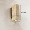 Wabi Sabi Yellow Travertine LED Wall Light Scandinavian Style Corridor Lamp for Living Room Bedroom Stone Wall Sconce Decoration