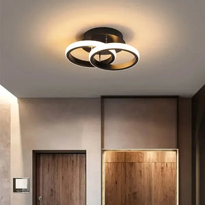 LED Ceiling Lamp 3color in One Lamp Modern Style Chandelier Bedroom Light Surface Installation 85-265V Aisle Dining Room Lamp