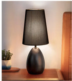Modern Simple Mini Table Lamp Bedside Light with Black Shade