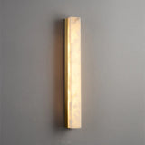 True Spanish Marble Wall Lamp All Copper Strip Sconce Living Room TV Porch Staircase Snowflake Gypsum Alabaster Wall Lamp