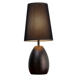 Modern Simple Mini Table Lamp Bedside Light with Black Shade