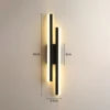 Nordic Long Strip Simple Personality Wall Lamp Sconces Aisle Minimalist Bedroom Bed Head lightning