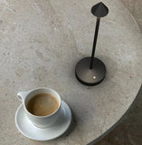 Minimalism Tafellamp Restaurant Cordless Touch Zafferano Pina Pro Led Battery Rechargeable Table Lamp