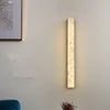 True Spanish Marble Wall Lamp All Copper Strip Sconce Living Room TV Porch Staircase Snowflake Gypsum Alabaster Wall Lamp