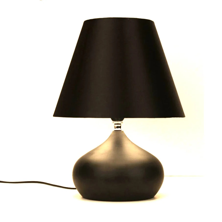 Texturized Curvy Ceramic Table Lamp