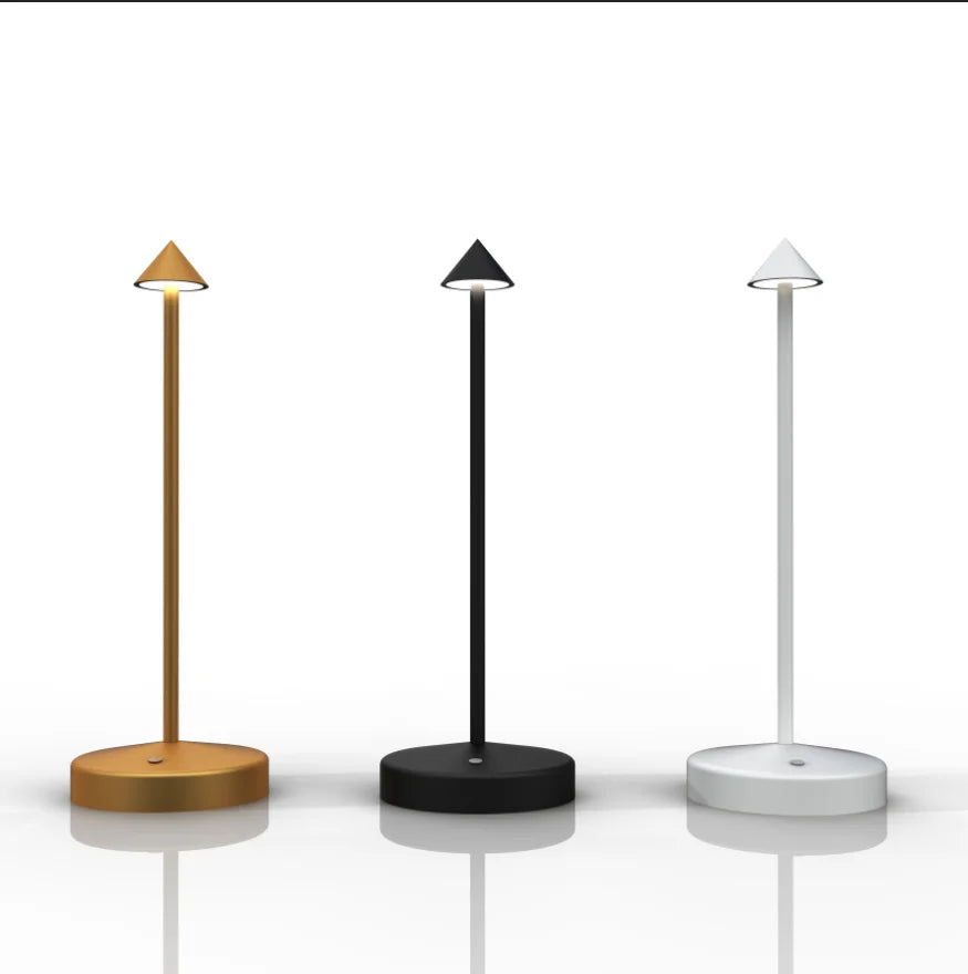 Minimalism Tafellamp Restaurant Cordless Touch Zafferano Pina Pro Led Battery Rechargeable Table Lamp