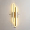Nordic Long Strip Simple Personality Wall Lamp Sconces Aisle Minimalist Bedroom Bed Head lightning
