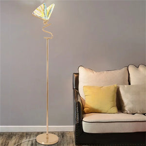 Contemporary LED Butterfly Lighting With Base Creative Design Decorative Floor Lamp Nordic