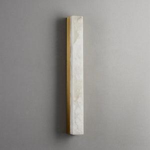 True Spanish Marble Wall Lamp All Copper Strip Sconce Living Room TV Porch Staircase Snowflake Gypsum Alabaster Wall Lamp