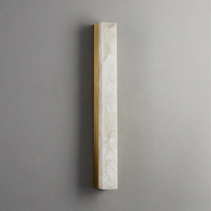 True Spanish Marble Wall Lamp All Copper Strip Sconce Living Room TV Porch Staircase Snowflake Gypsum Alabaster Wall Lamp