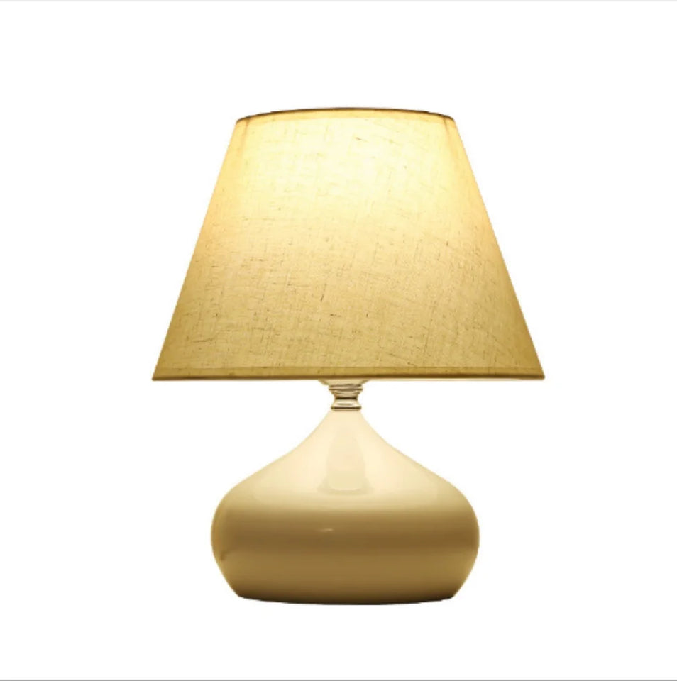 Texturized Curvy Ceramic Table Lamp